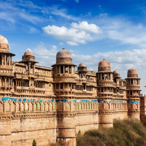 19082357 - india tourist attraction - mughal architecture - gwalior fort  gwalior, madhya pradesh, india